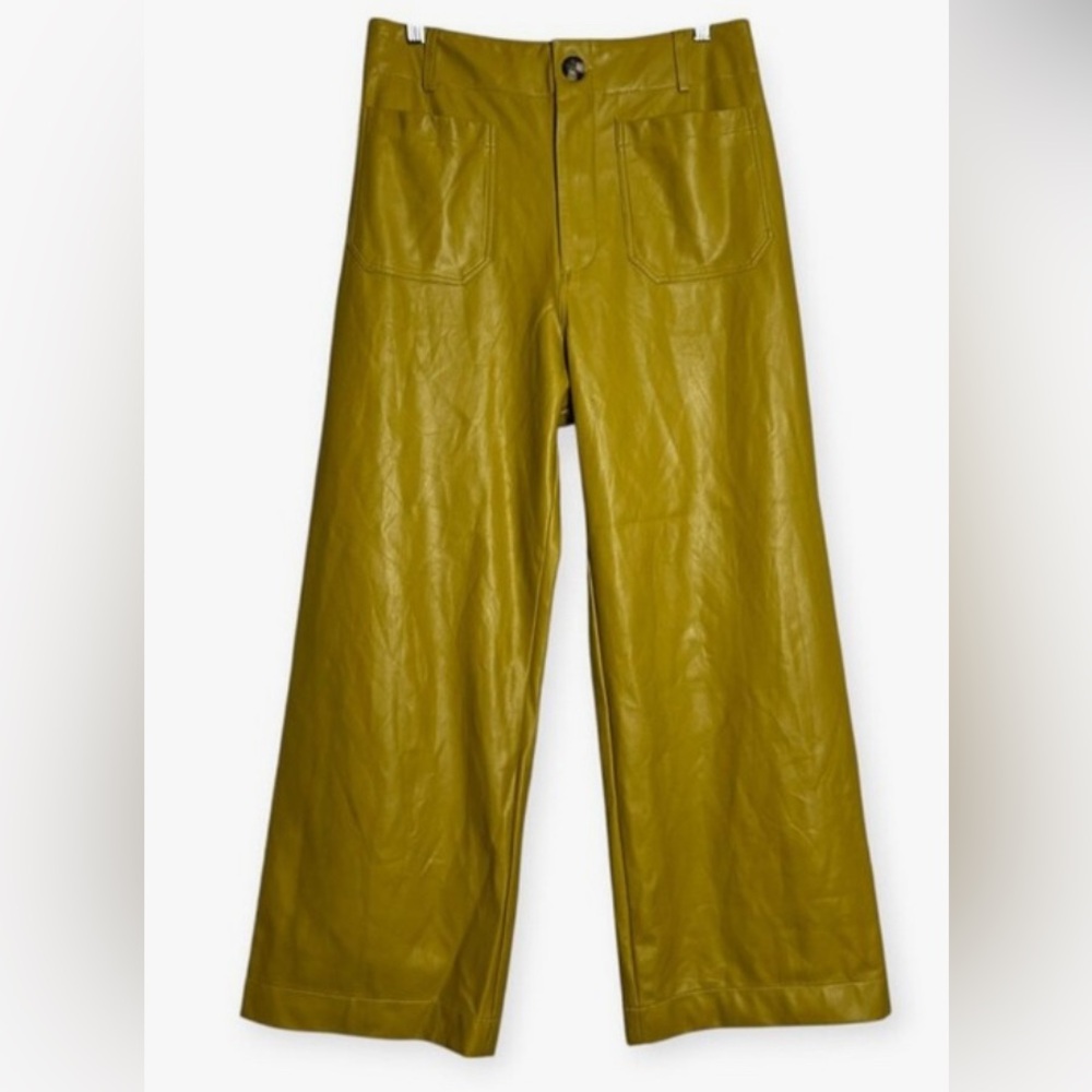 Anthropologie Olive Green Cropped Pants
